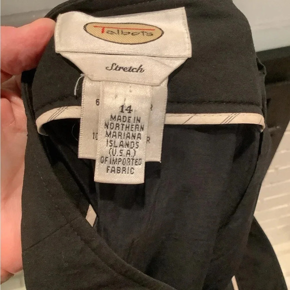 #145 Talbots Black Work Skirt Size 14 - Picture 5 of 5